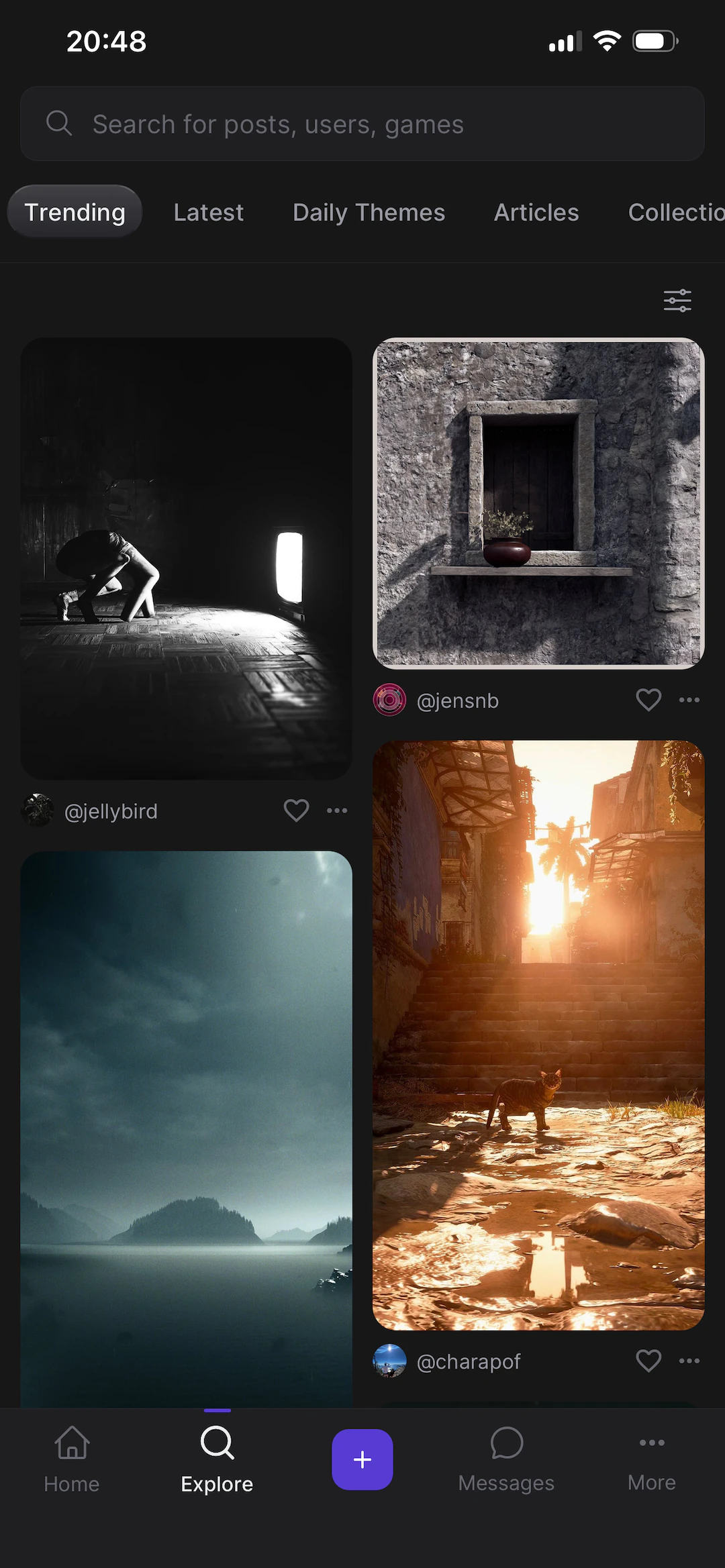 Picashot, the trending screen