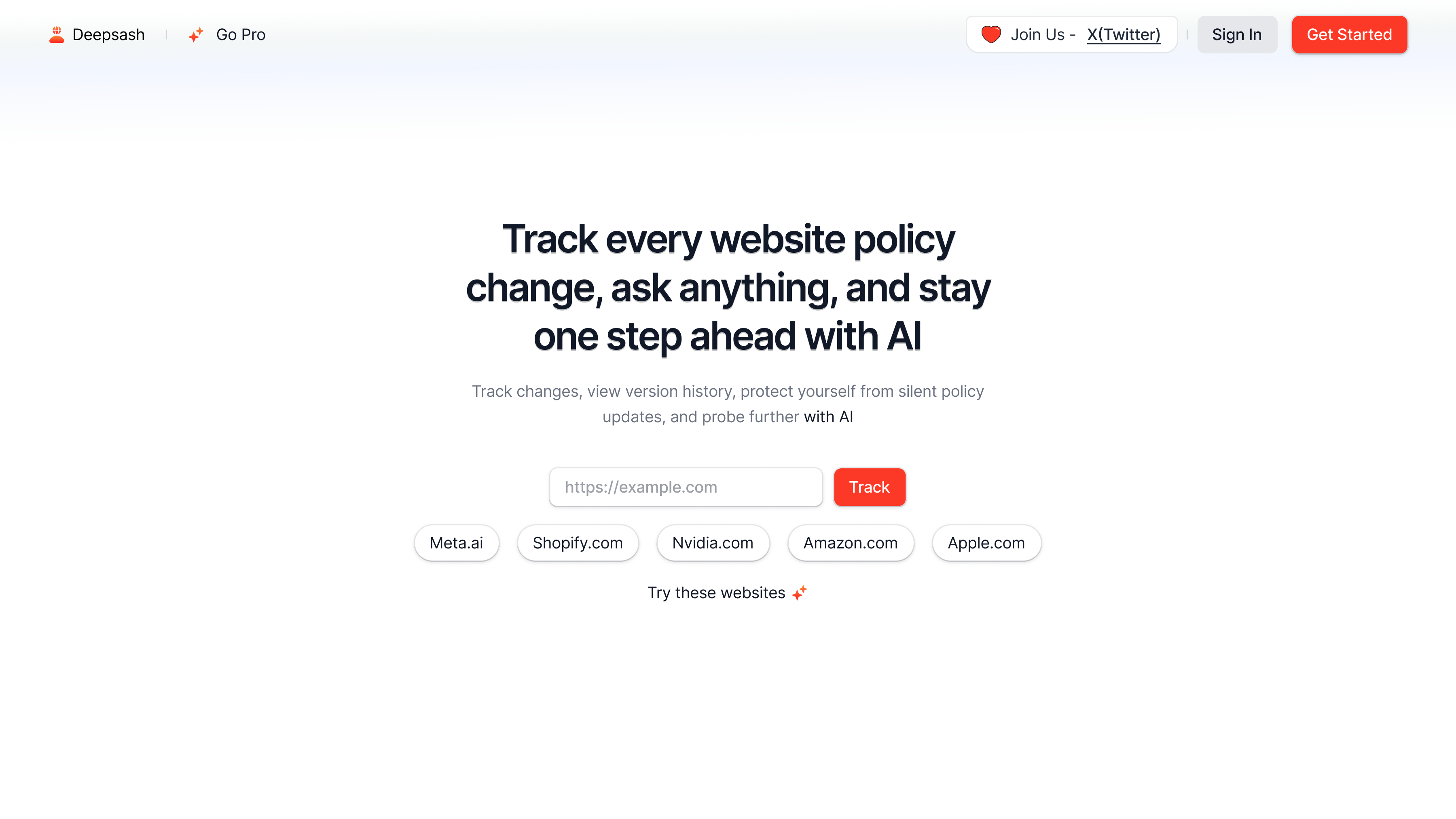 Deepsash | AI-Powered Policy Tracker